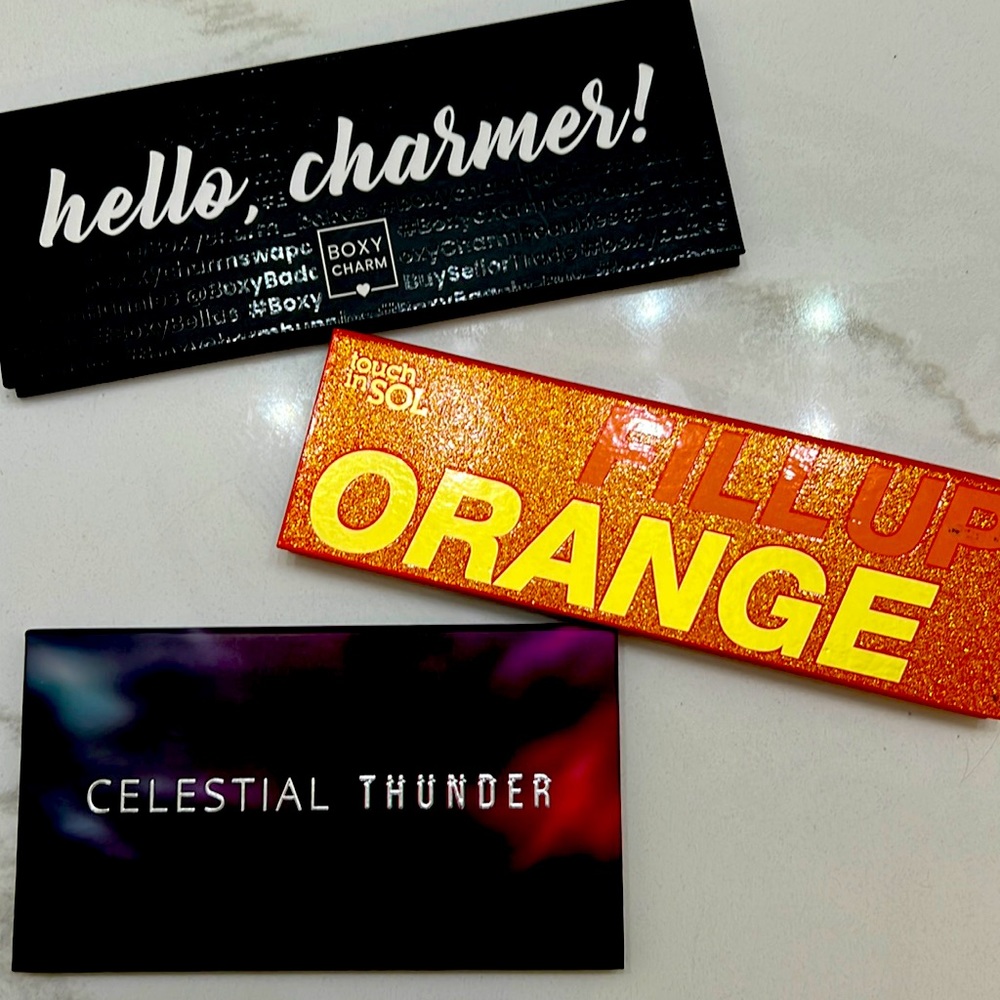Bundle of 3 Eyeshadow Palettes! Like New touch in sol Dominique boxycharm